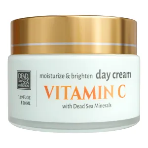 Dead Sea Collection Day Cream for Face with Vitamin C, Dead Sea Minerals, and Vitamin E – Anti Aging Nourishing Skin Care Moisturizer to Reduce Wrinkles (1.69 fl. oz)
