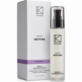Deep Restore Omega-3 Nourishing Serum Anti-Aging Face Serum with Dermaxyl, Panthenol, Vitamin E, Ceramides & Oat Extract Hydrating for Dry and Mature Skin 1.7 fl oz