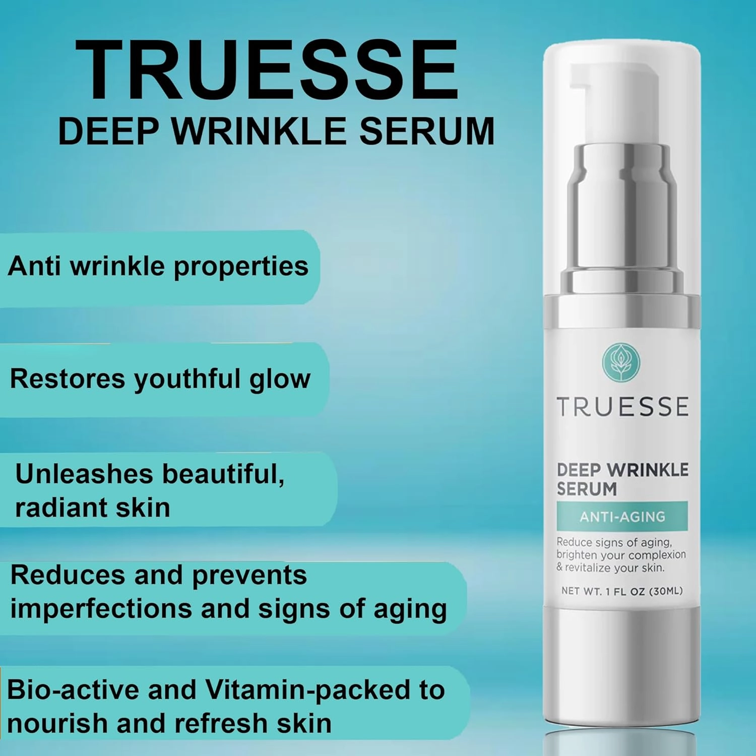 Deep Wrinkle Serum - Wrinkle Cream for Face - Anti Wrinkle Serum - Face Serum for Women - Ayurveda for Wrinkles, 1 fl oz…