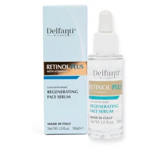 Delfanti Milano • RETINOL PLUS with VITAMIN C • Concentrated Regenerating Face Serum • Made in Italy