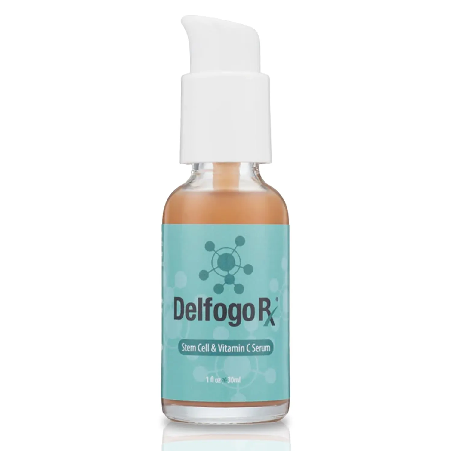 Delfogo Stem Cell & Vitamin C Serum w/Hyaluronic Acid, Pure Orange Oil, & Chamomile Extract - Anti-Aging, Enhanced Face Firming, Anti-Wrinkle, Skin Hydration - Daily Skincare for Men & Women (1 Pack)