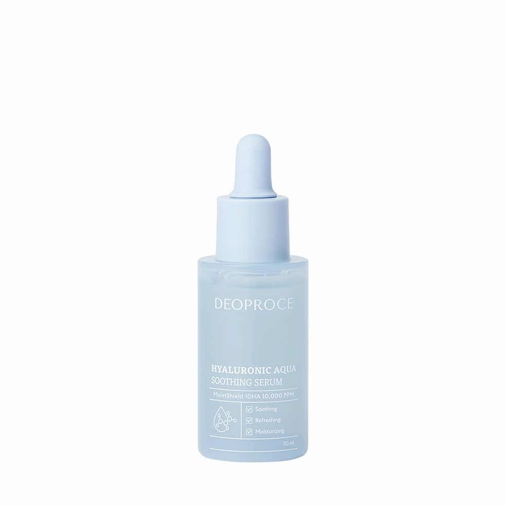 Deoproce Hyaluronic Aqua Soothing Serum 30ml – Deep Hydration & Skin Soothing with Hyaluronic Acid & Centella Asiatica – Korean Skin Care