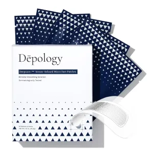 depology Deepcare  Serum-Infused Micro Dart Patche | 4 Pairs Eye Mask | Under Eye Patches for Wrinkles | Fine Lines | Hydrating Eye Mask with Peptides | Amino Acids | and Synthesized Molecules