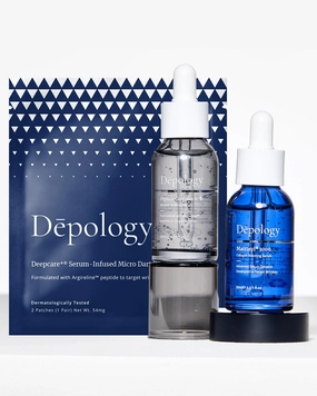 Depology Anti-Aging Trio, MATRIXYL® 3000 Serum, 10% Argireline™ Peptide Serum, Deepcare  Serum-Infused Micro Dart Patche