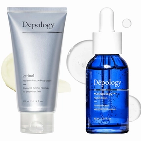 depology Firming Retinol Body Lotion for Crepey Skin & Keratosis Pilaris with 0.05% Retinol,MATRIXYL® 3000 Serum