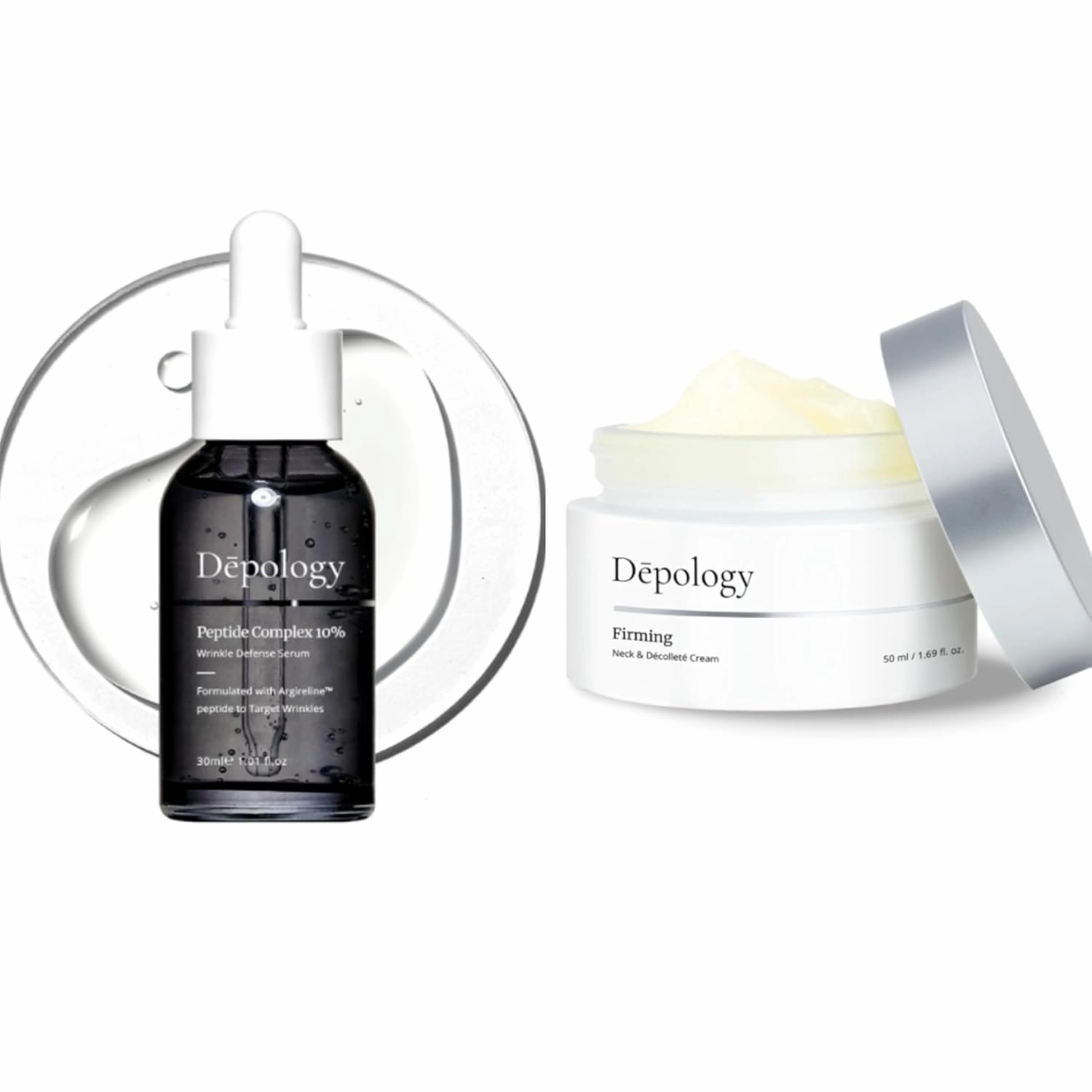 Depology Peptide Complex 10% Wrinkle Defense， depology Firming Neck & Décolleté Cream, Anti-Aging Neck Cream for Tightening and Wrinkles with IDEALIFT™4%