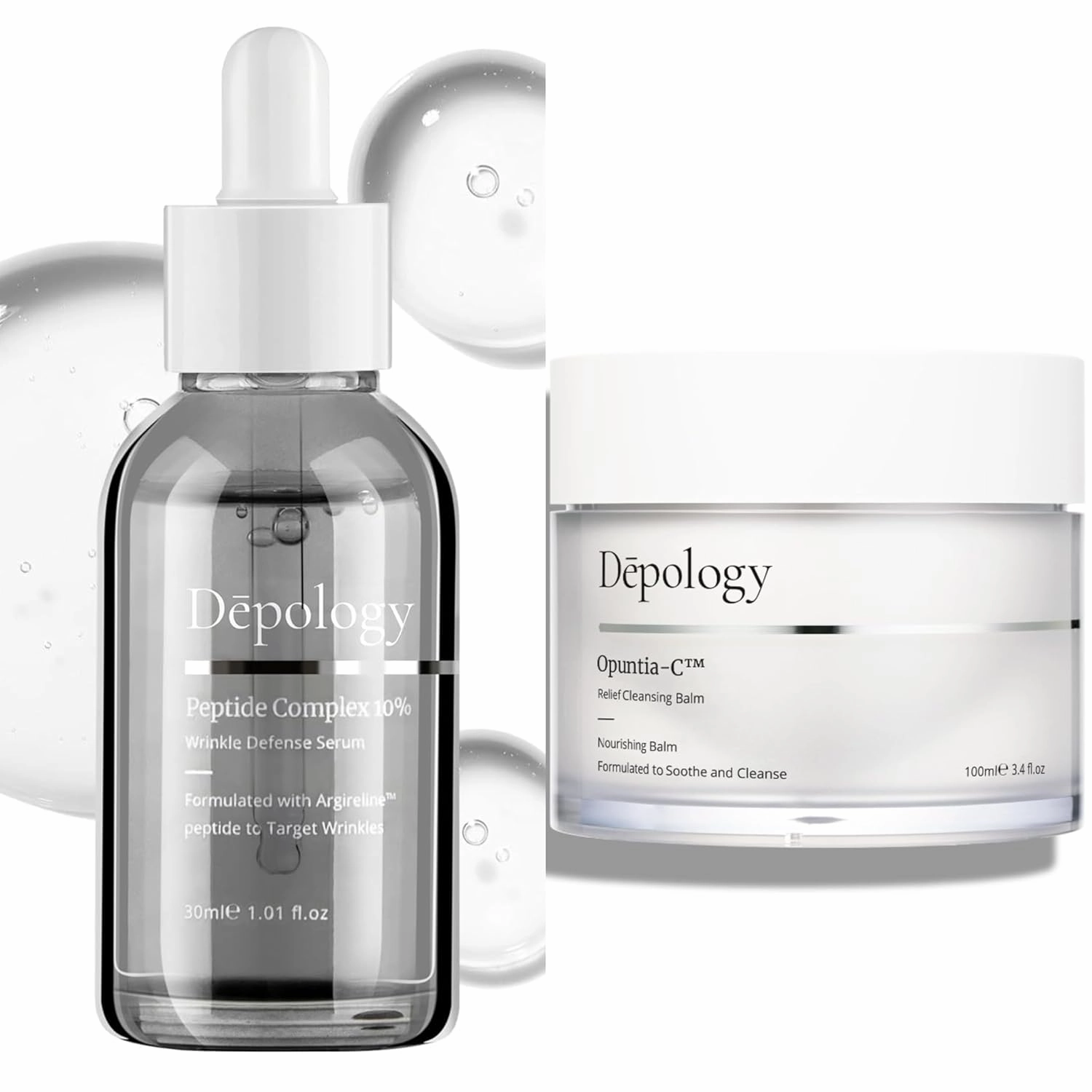 Depology Peptide Complex 10% Wrinkle Defense, Opuntia-c™ Relief Cleansing Balm