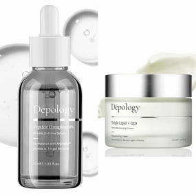 Depology Peptide Complex 10% Wrinkle Defense, Triple Lipid Q10 Facial Moisturizer