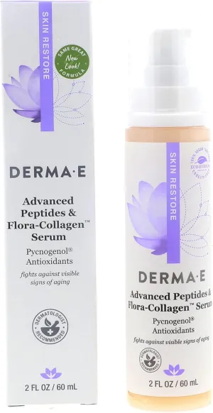 Derma E Advanced Peptide and Collagen Serum, 2.0 ounces. Pack of 2