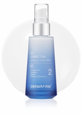 DERMAFIRM Bio Correction Korean Ampoule Cera-Drop M4 - Korean Skin Care Facial Ampoule Serum w/Ceramide, Peptide & Collagen for All Skin Types - No Animal Trials, No Paraben 1.69 fl oz