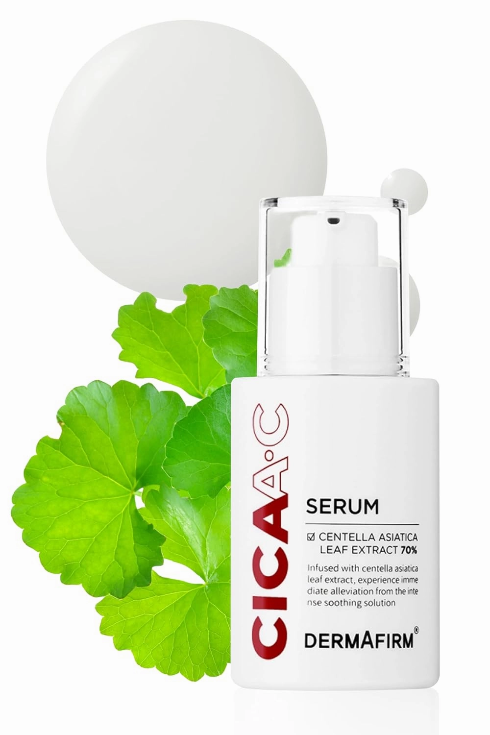 DERMAFIRM CICA AC Serum for Acne-Prone Skin – Korean Facial Serum with Exosome, Centella Asiatica, Niacinamide, Salicylic Acid & Vitamin B3 – Hydrating & Calming, 1.01 fl oz