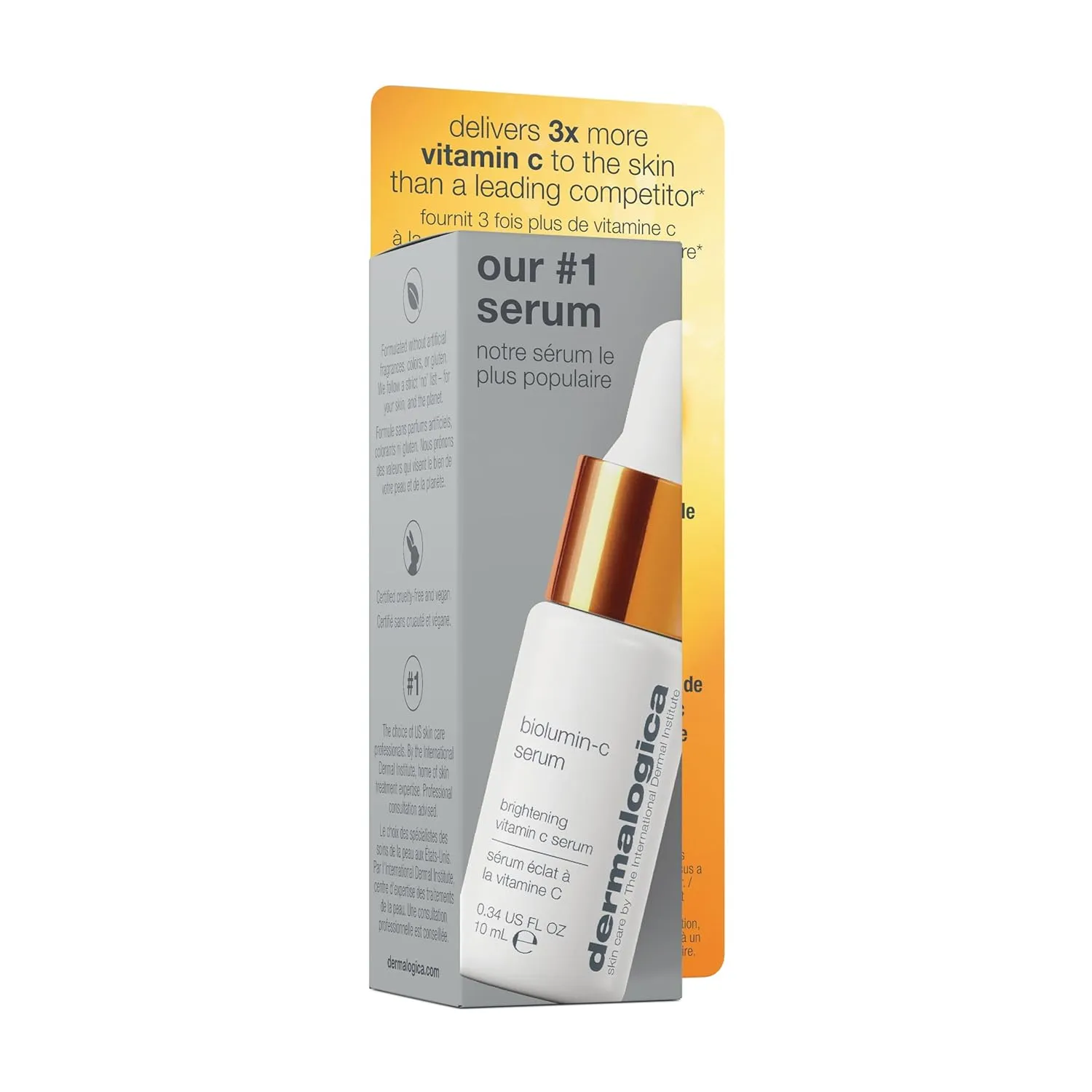 Dermalogica Biolumin-C Serum, Vitamin C Dark Spot Serum for Face with Peptide and AHA - Exfoliates and Reduces Unbalanced Pigmentation for Brighter, Firmer Skin