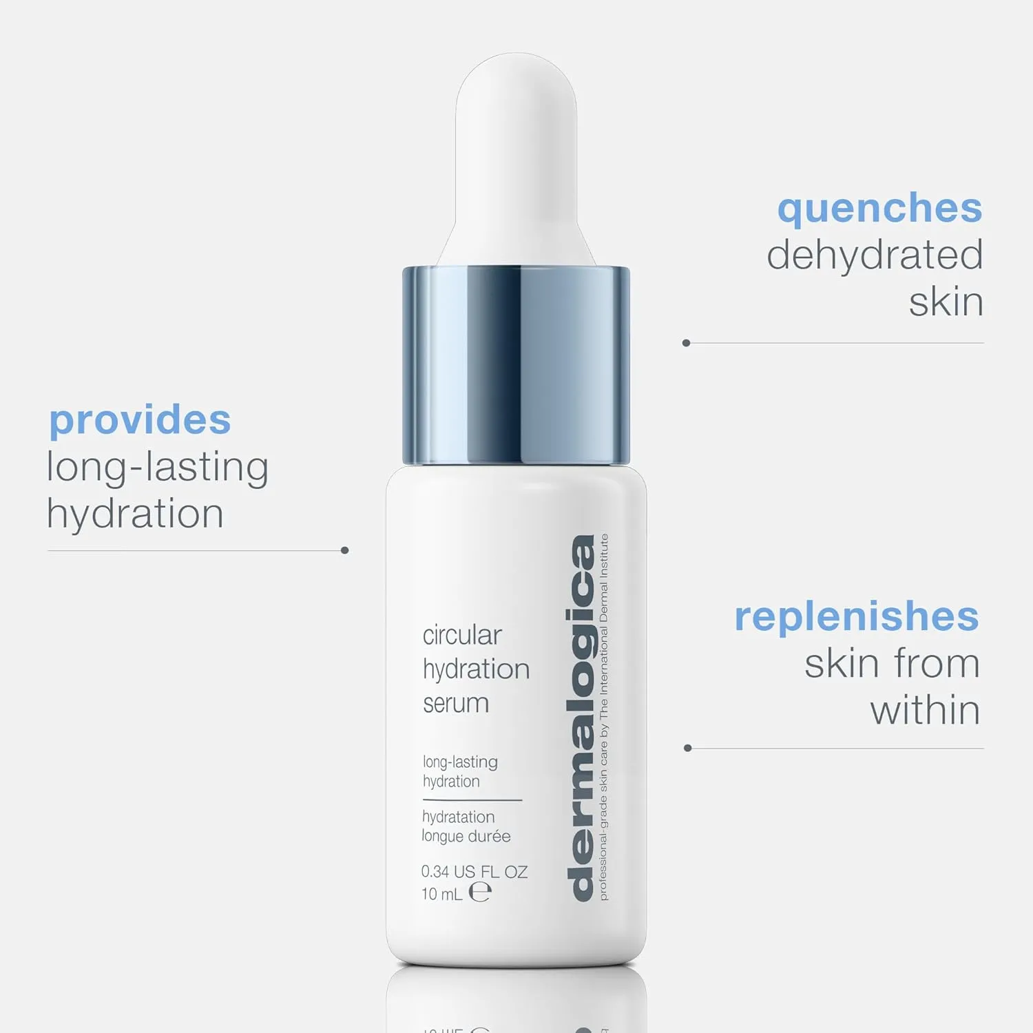 Dermalogica Circular Hydration Serum, Hyaluronic Acid Serum for Face, Deep Hydrating Serum - Delivers long-lasting hydration to help prevent future dehydration