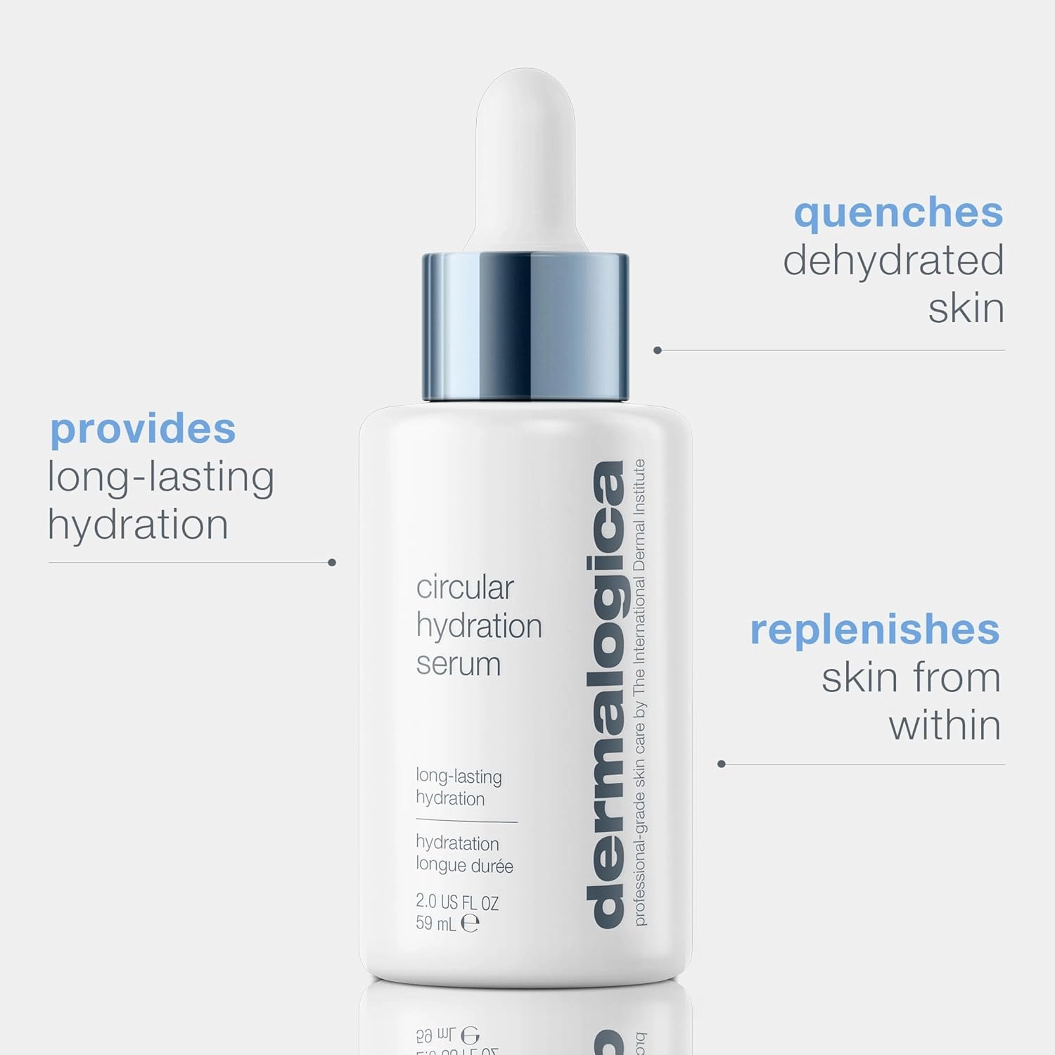 Dermalogica Circular Hydration Serum, Hyaluronic Acid Serum for Face, Deep Hydrating Serum - Delivers long-lasting hydration to help prevent future dehydration