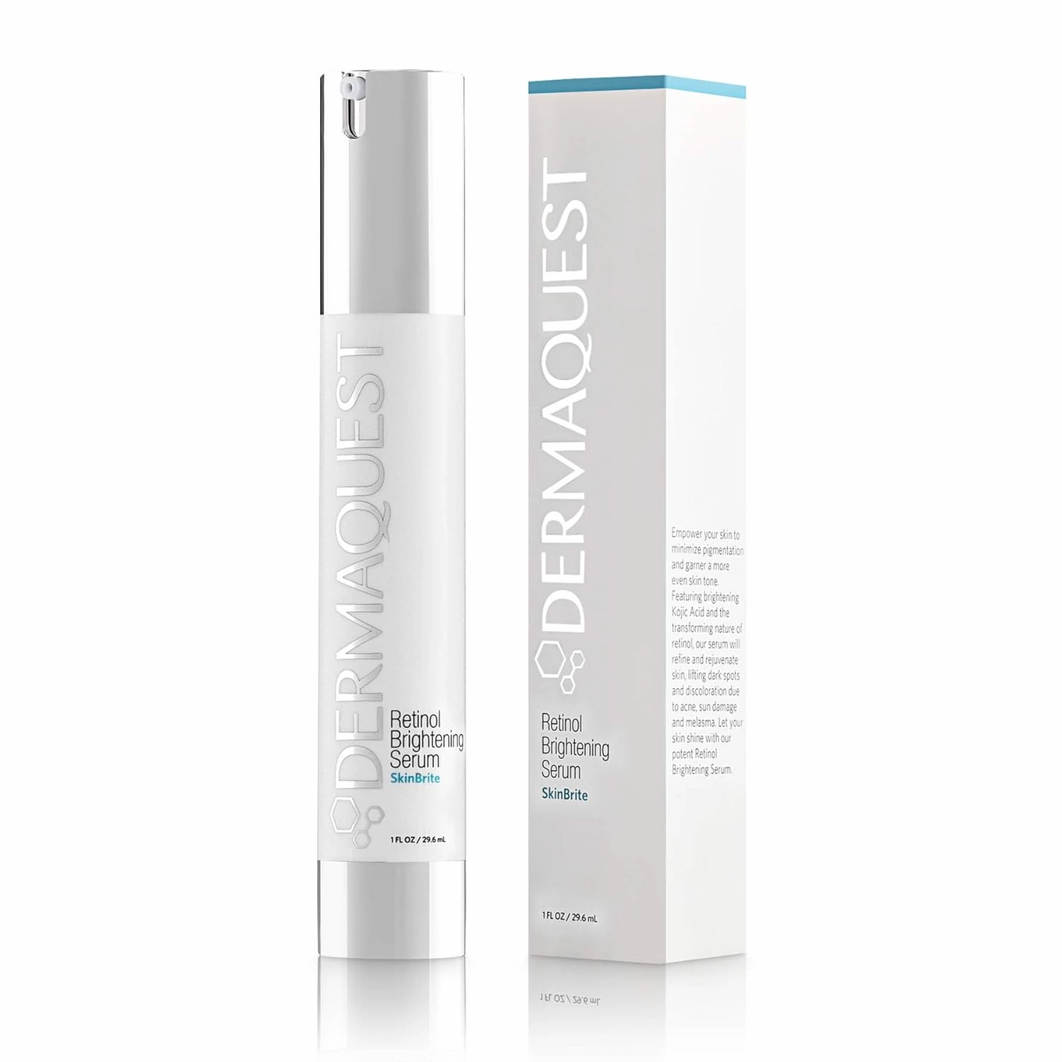 DermaQuest SkinBrite Skin Brightening Retinol Serum - Nighttime Anti Aging Facial Serum Treatment for Dark Spots, Pigmentation & Sun Damage - Anti Irritation Formula (1oz)