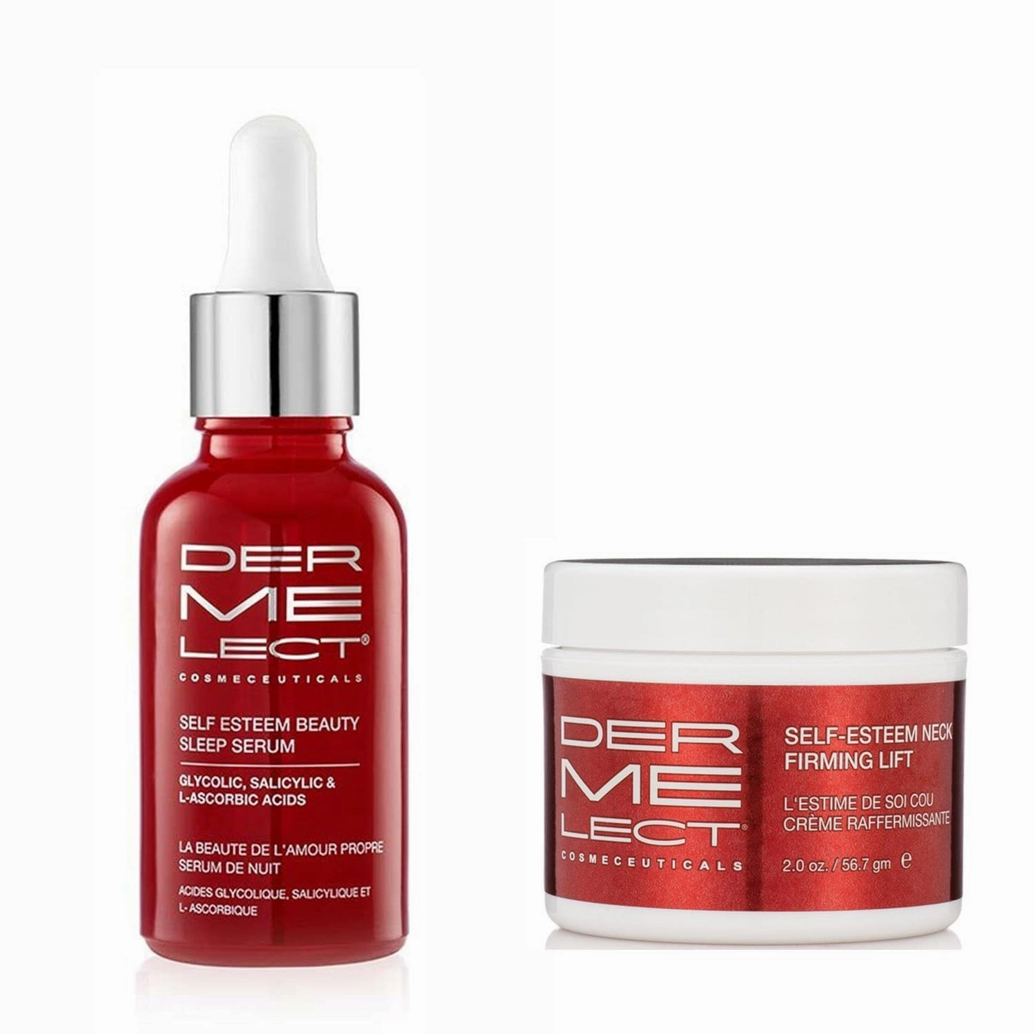 Dermelect Self-Esteem Neck Firming Duo (Dermelect Self-Esteem Beauty Sleep Serum & Dermelect Self-Esteem Neck Firming Lift)