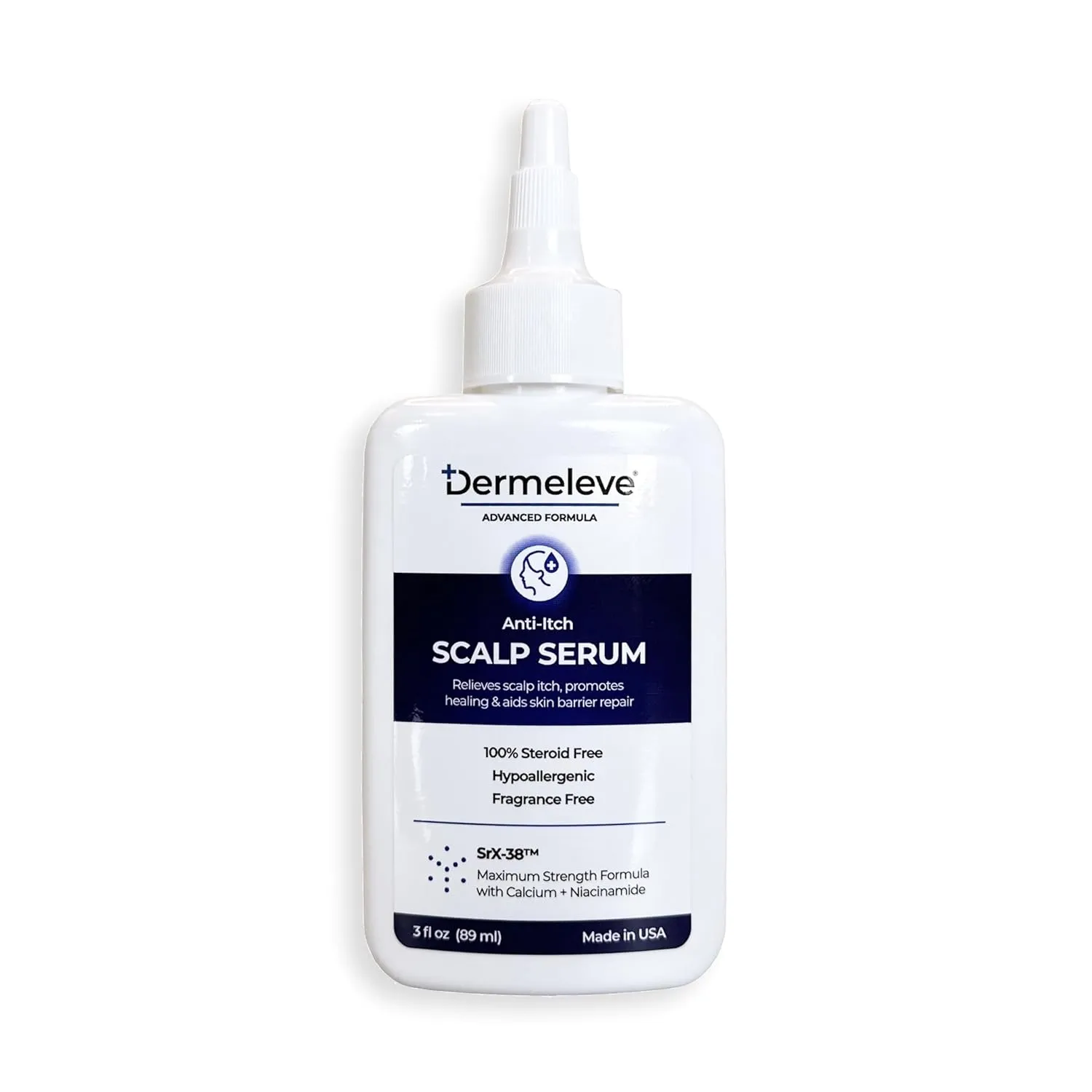 Dermeleve Scalp Serum for Neuropathic Itch, Sebborheic Dermatitis & Scalp Psoriasis | Dry Itchy Leave In Scalp Treatment | Quick Absorbing, Moisturizing & Non-Greasy (1 Pack)