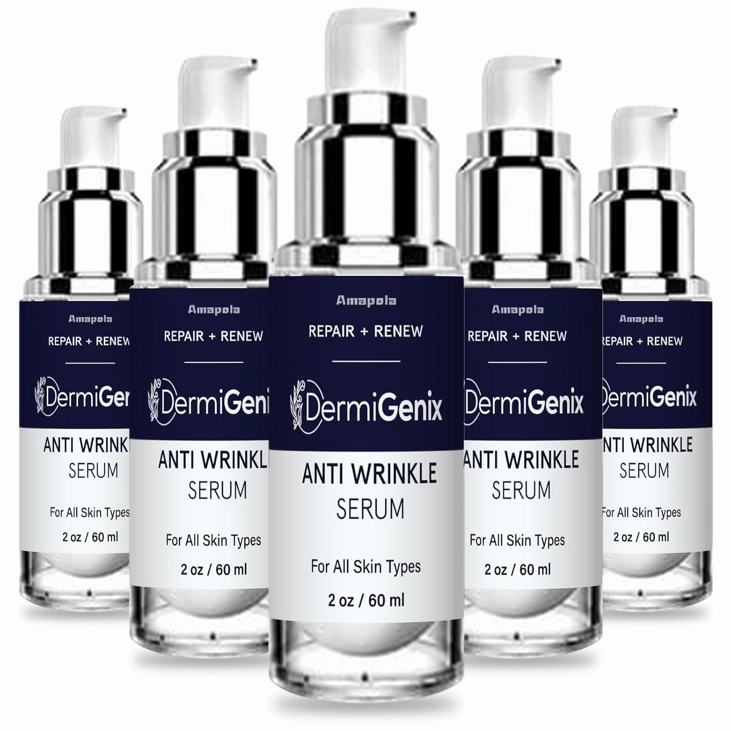 Dermi Genix - Dermi Genix Anti-Wrinkle Serum (5 Pack, 10oz)