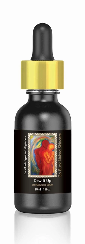 Dew It Up Serum 100% Hyaluronic Acid. Made in USA Natural Organic Moisturizer for Men & Women Anti aging Pore minimizer-Best Hyaluronic acid 1,000x its moisture weight