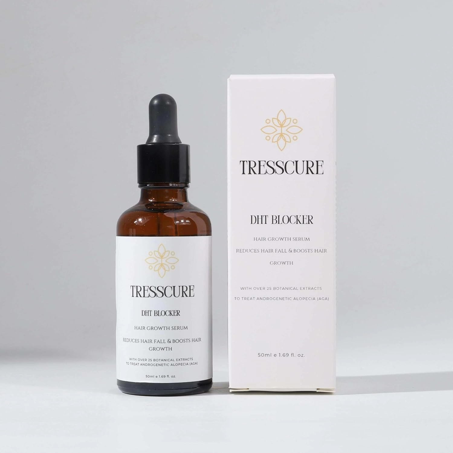 DHT BLOCKER Hair Growth Serum (1.69oz) with 25  Botanical Extracts, PROVEN Alopecia Treatment, VISIBLE RESULTS in 90 Days, Non-Greasy Formula, Fuller & Thicker Hair, For Men & Women