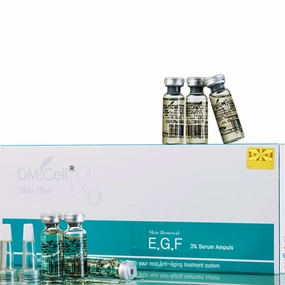 Dmcell Skin Renewal Korean Skincare EGF Face Serum with Niacinamide and Hyaluronic Acid 6 Ampoule/BOX