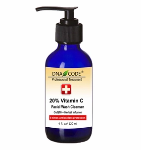 DNA Code®-20% Vitamin C   Coq10 Facial Cleanser Powered w/Hyalurinic Acid   Matrixyl 3000   Green Tea