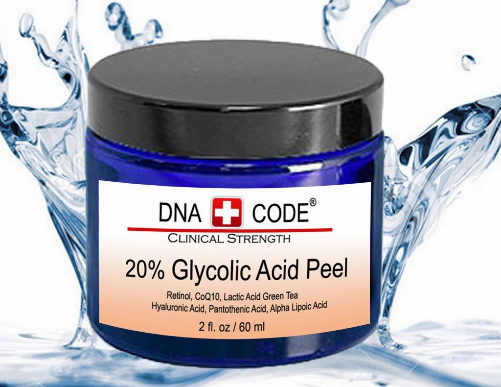 DNA Code®- 20% Glycolic Acid Cell Renewal Peel w/Retinol, CoQ10,Hyaluronic Acid, M3000