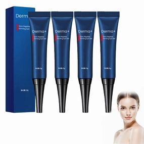 Dobshow DERMA  Firm Peptide Firming Eye Gel,Open Eyes Awaken Peptide Lifting Eye Gel,Natural Lifts Firming Eye Serum for Remove Eye Bags, Dark Circles & Eye Wrinkles (4 Pack)