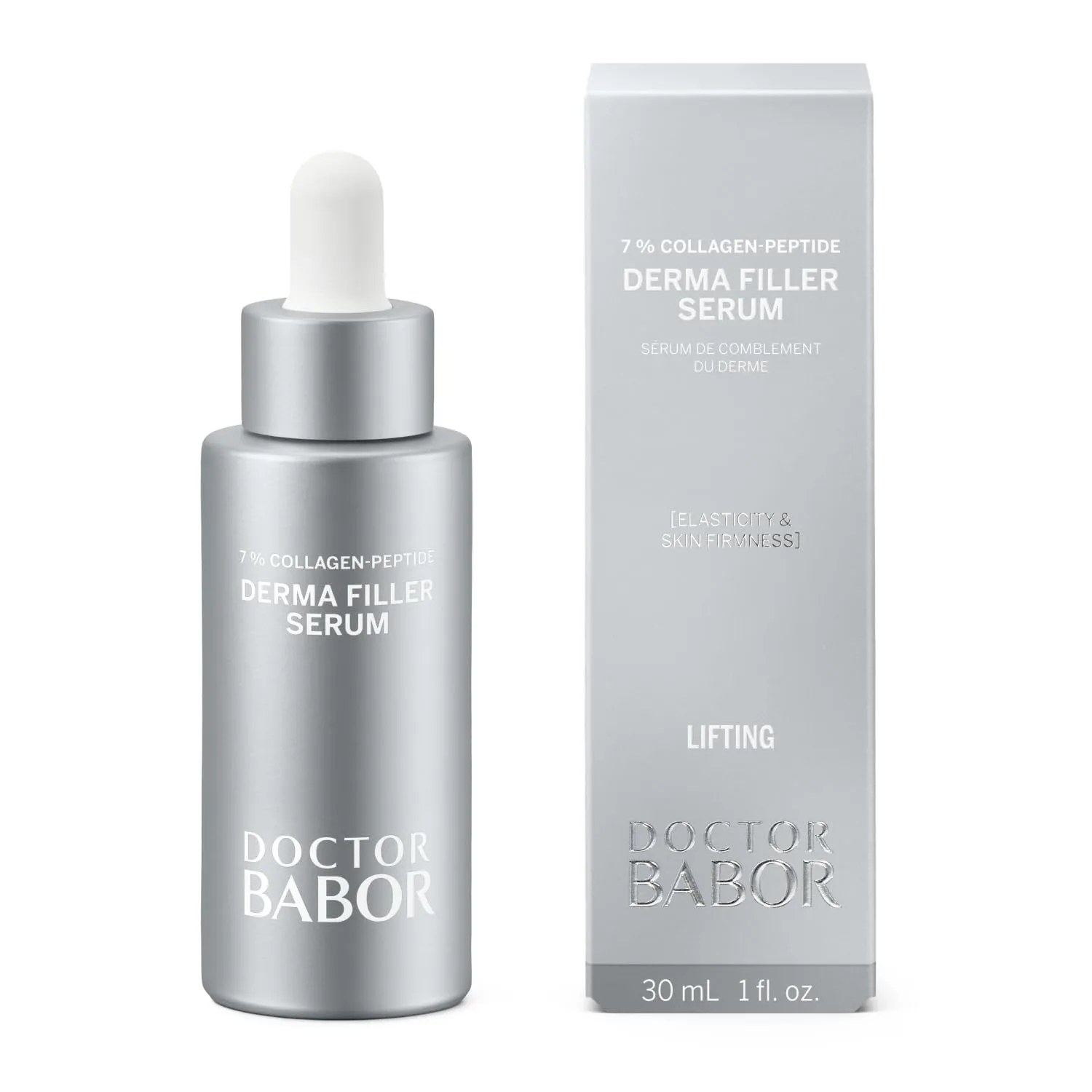 DOCTOR BABOR Lifting Derma Filler Serum, Collagen Peptide Complex, Firmer Smoother Complexion, Hyaluronic Acid Hydrates & Plumps Skin, Reduce Wrinkles and Improve Skin Texture, 1 oz