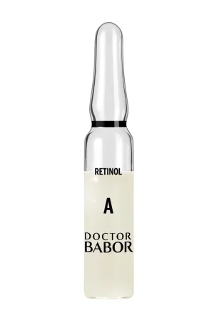 DOCTOR BABOR Renewal Ampoules, Serum Concentrate for Face, with Anti-Ageing Effect, Finer and Smoother Skin, Encapsulated Retinol with Bakuchiol and Tripeptide, Vegan Formula, 7 x 2 ml