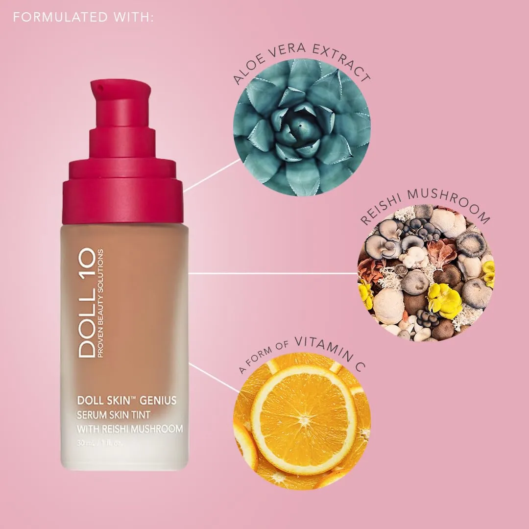 Doll Skin Genius™ Serum Skin Tint With Reishi Mushroom (Tan)