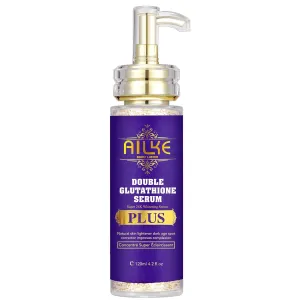 Double Glutathione PLUS Super Whitening Serum, Moisturizing, Remove Dark Spots, Brightening, Lightening Skin, For Face & Body, 4.2 fl oz (1 Bottle)