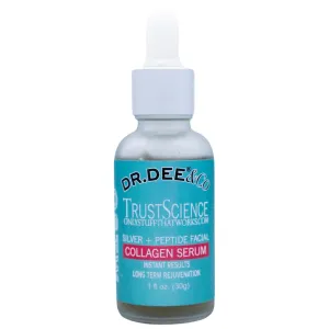 Dr. Dee & Co. | Hydrating Collagen Serum | Firming, Plumping & Smoothing for Dry, Sensitive Skin – Anti-Aging Face Serum with Peptides, Aloe, Hyaluronic Acid & MicroSilver – 1 fl oz