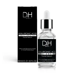 Dr H Anti-Ageing Hyaluronic Acid Facial Serum 30ml | Infused with Aloe Vera & Allantoin for Hydrated, Plump Skin | Pore Minimizing & Texture Smoothing Serum | Vegan & Cruelty-Free