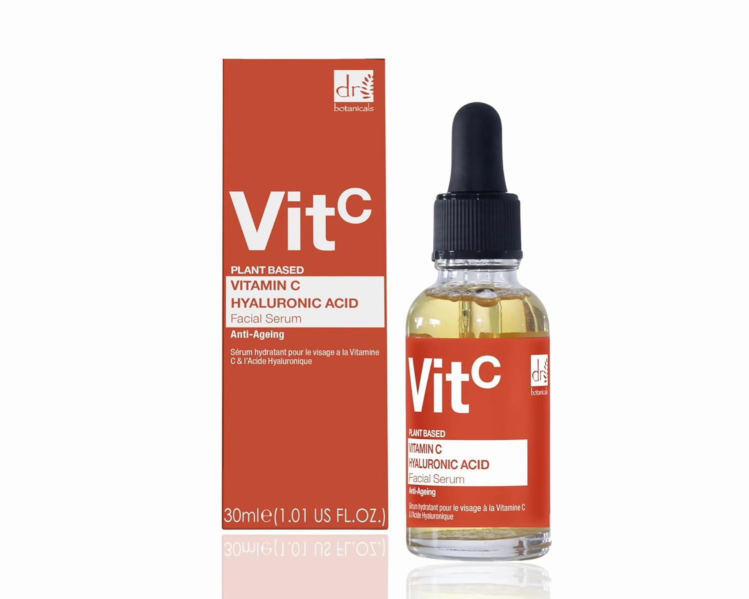 Dr Botanicals 5% Vitamin C, 2% Hyaluronic Acid Facial Serum | Anti-Aging, Anti-Wrinkle, Skin Brightening, Hydrating, Rejuvenating Facial Serum With Beautifeye for Age-Defying Results