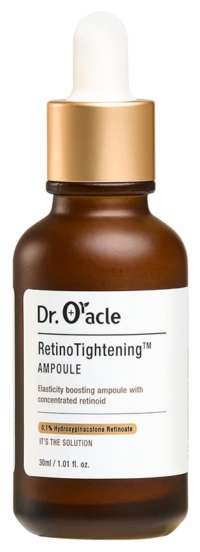DR. ORACLE Retino Tightening Ampoule – Anti-Aging Retinol Serum for Wrinkles, Fine Lines & Firming, Gentle Retinoid (HPR) for Sensitive Skin, Korean Skincare, Dermatologist Tested, 1.01 fl.oz