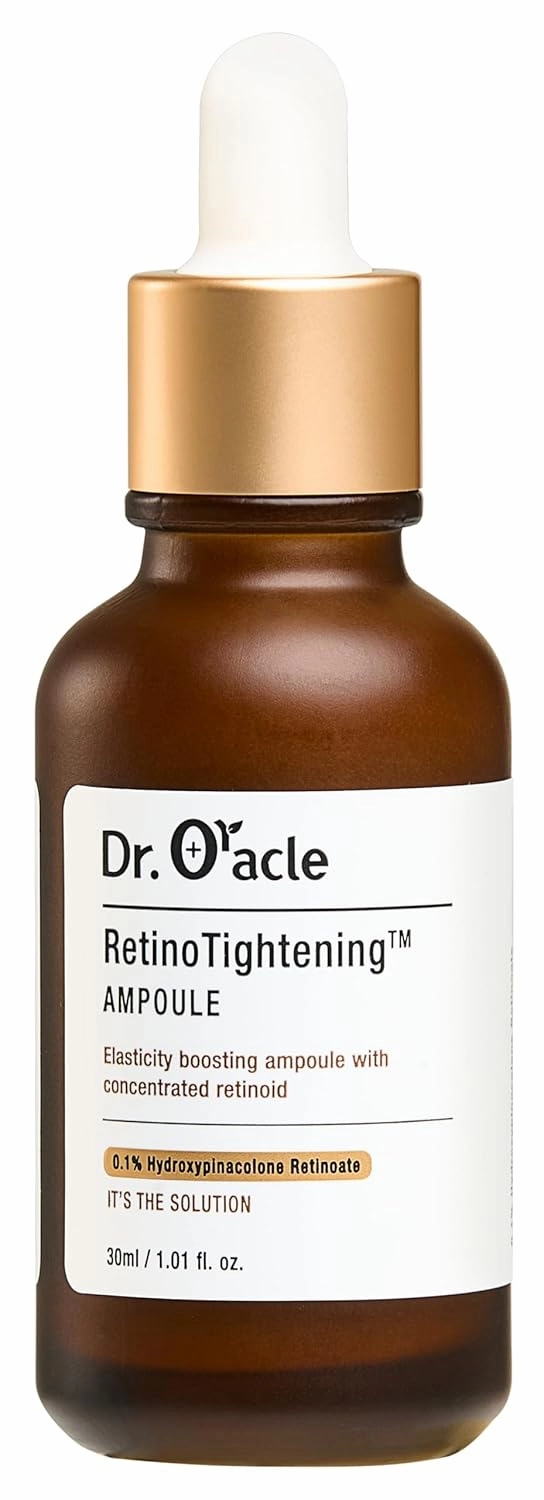DR. ORACLE Retino Tightening Ampoule – Anti-Aging Retinol Serum for Wrinkles, Fine Lines & Firming, Gentle Retinoid (HPR) for Sensitive Skin, Korean Skincare, Dermatologist Tested, 1.01 fl.oz