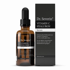 Dr. Severin® Vitamin C Hyaluronic Acid Serum. Holistic Serum with Hyaluronic Acid   Vitamin C. Highly Concentrated Hyaluronic Acid. Anti-Ageing Serum. Smoothes fine lines   wrinkles. Hydration Boost.