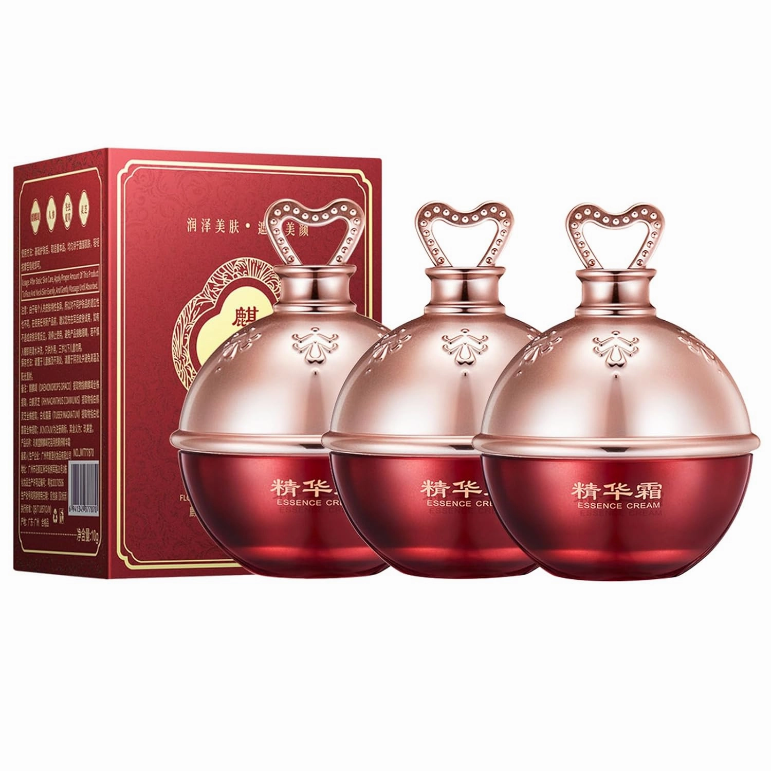 Dragon Blood Face Cream Ginseng Essence Cream Moisturizing Serum Skin Day Serum Lifting Pores Shrink Care For Face Skin Care Serum 0.34oz, 3 Pack
