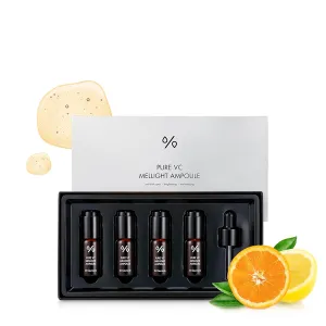 Dr.Ceuracle Pure VC Mellight Ampoule - Vitamin C Serum for Face, One Week Program for Anti-Oxidant, Firming, Clarify, Fade Pigmentation, Skin Radiance (4 Counts (Pack of 1))