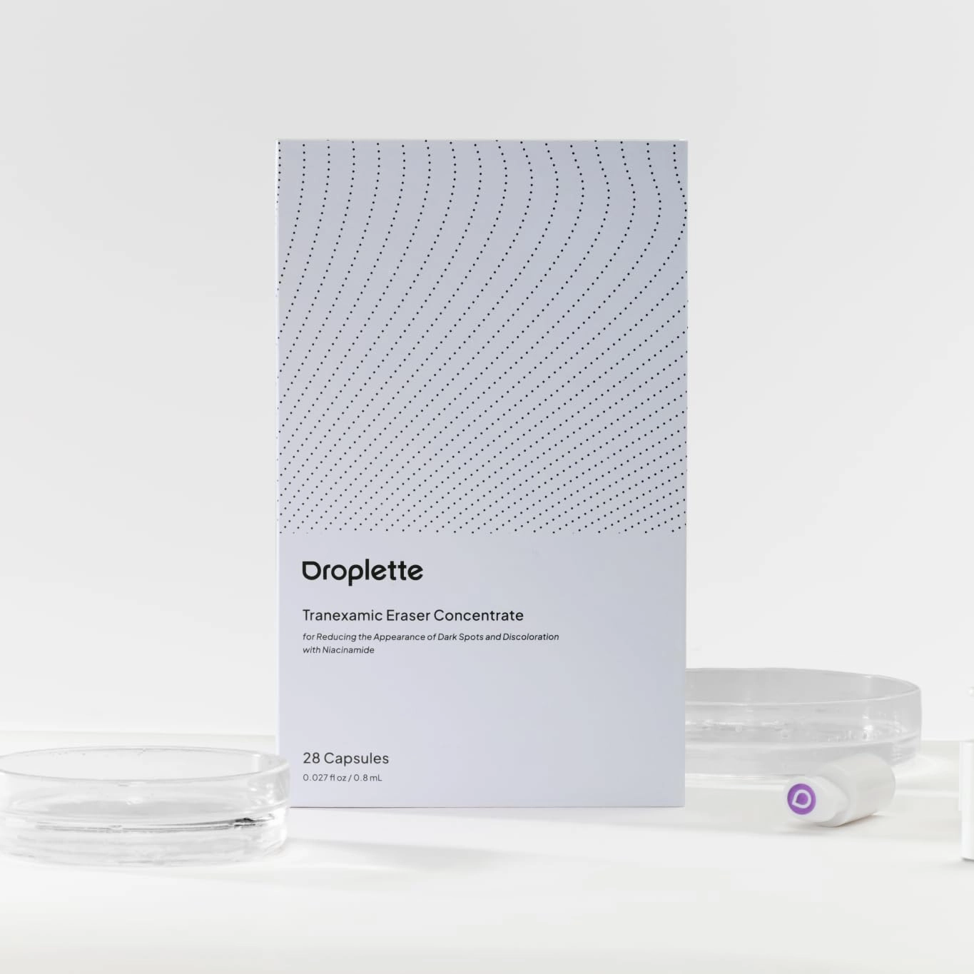 Droplette Tranexamic Eraser Refill Capsules | Skin Care To Even Complexion with Tranexamic Acid, Arbutin & Niacinamide | Reduce Dark Spots & Signs of UV Damage - (30 Count)