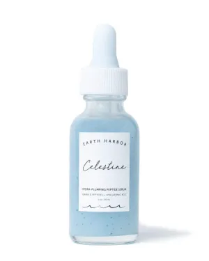 Earth Harbor | CELESTINE Hydra-Plumping Peptide Serum - Skin Elasticity & Replenishing Nutrients | Hyaluronic Acid   Seaweed Peptides | Plant-Based & Certified Vegan |