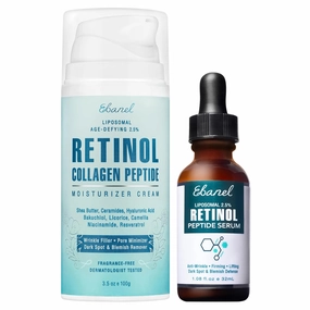 Ebanel Bundle of 2.5% Retinol Moisturizer and Serum