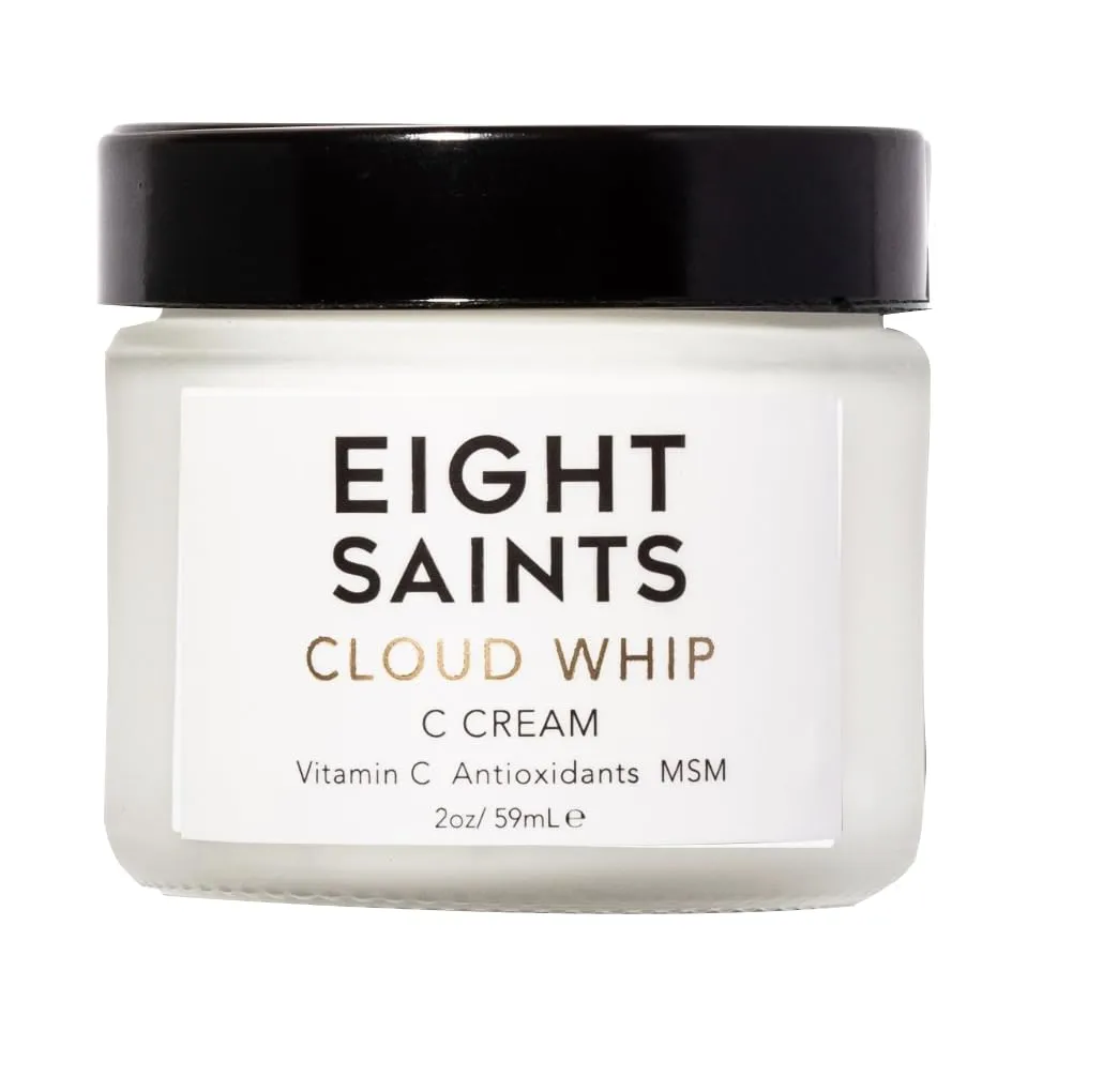 Eight Saints Skincare Cloud Whip Vitamin C Face Moisturizer Day Cream, Natural and Organic Face Cream For Women, Anti Aging Cream For Face To Reduce Fine Lines and Wrinkles, 2 Ounces (Unscented)