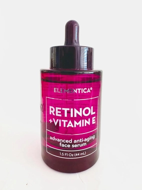 ELEMEMTICA Retinol   Vitamin E Advanced Face Serum. 1.5 FlOz. No Box, Clear
