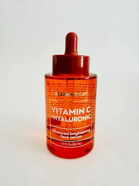 ELEMENTICA Vitamin C   Hyaluronic Advanced Face serum, 1.5 FlOz. No Box, Clear