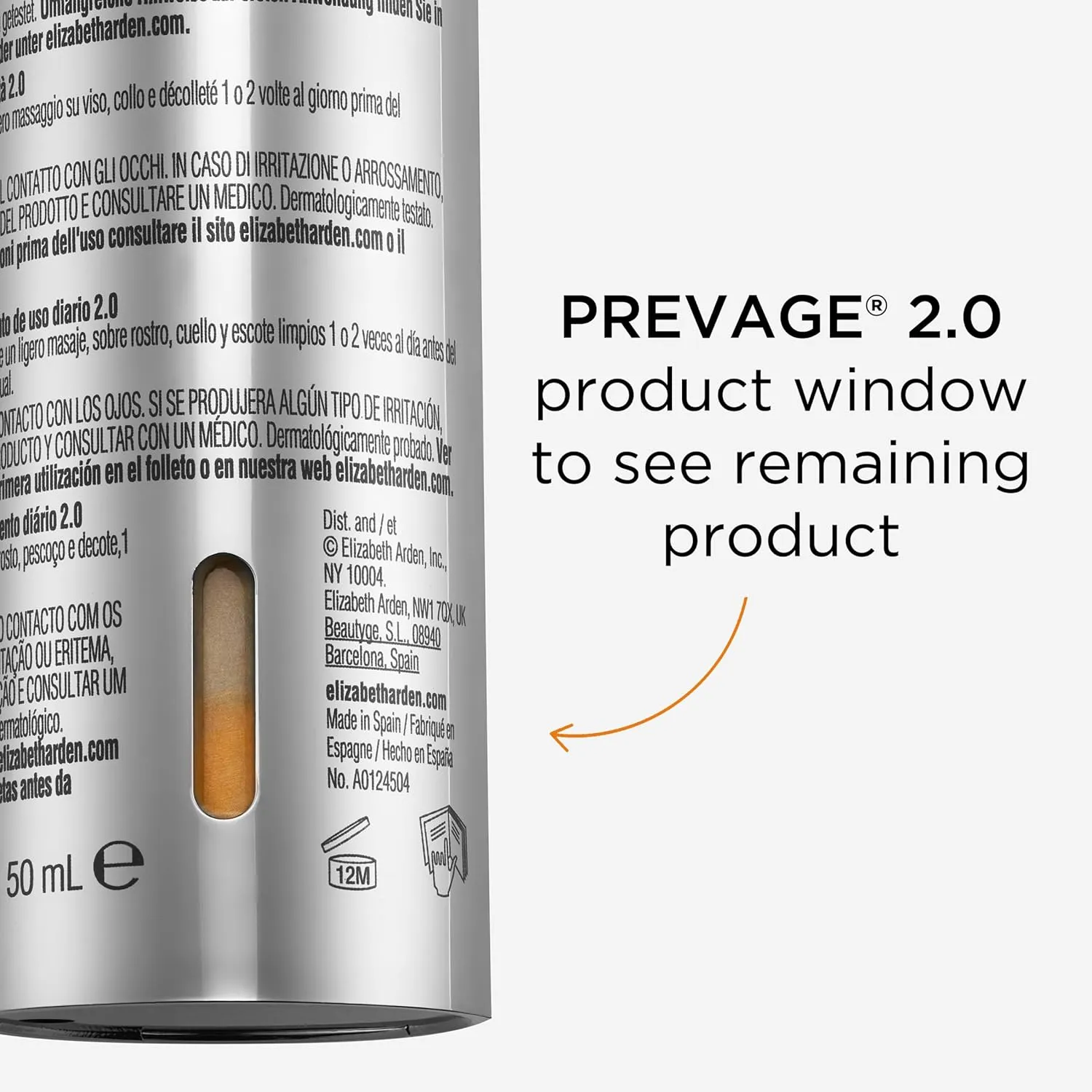 Elizabeth Arden PREVAGE Anti-Aging Face Serum 2.0 for Women, Brightening & Dark Spot Correcting Skincare, With Antioxidant Idebenone Technology