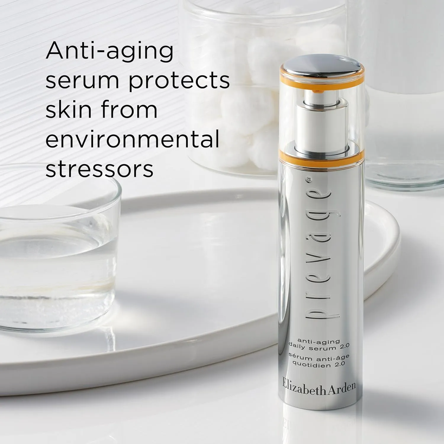 Elizabeth Arden PREVAGE Anti-Aging Face Serum 2.0 for Women, Brightening & Dark Spot Correcting Skincare, With Antioxidant Idebenone Technology