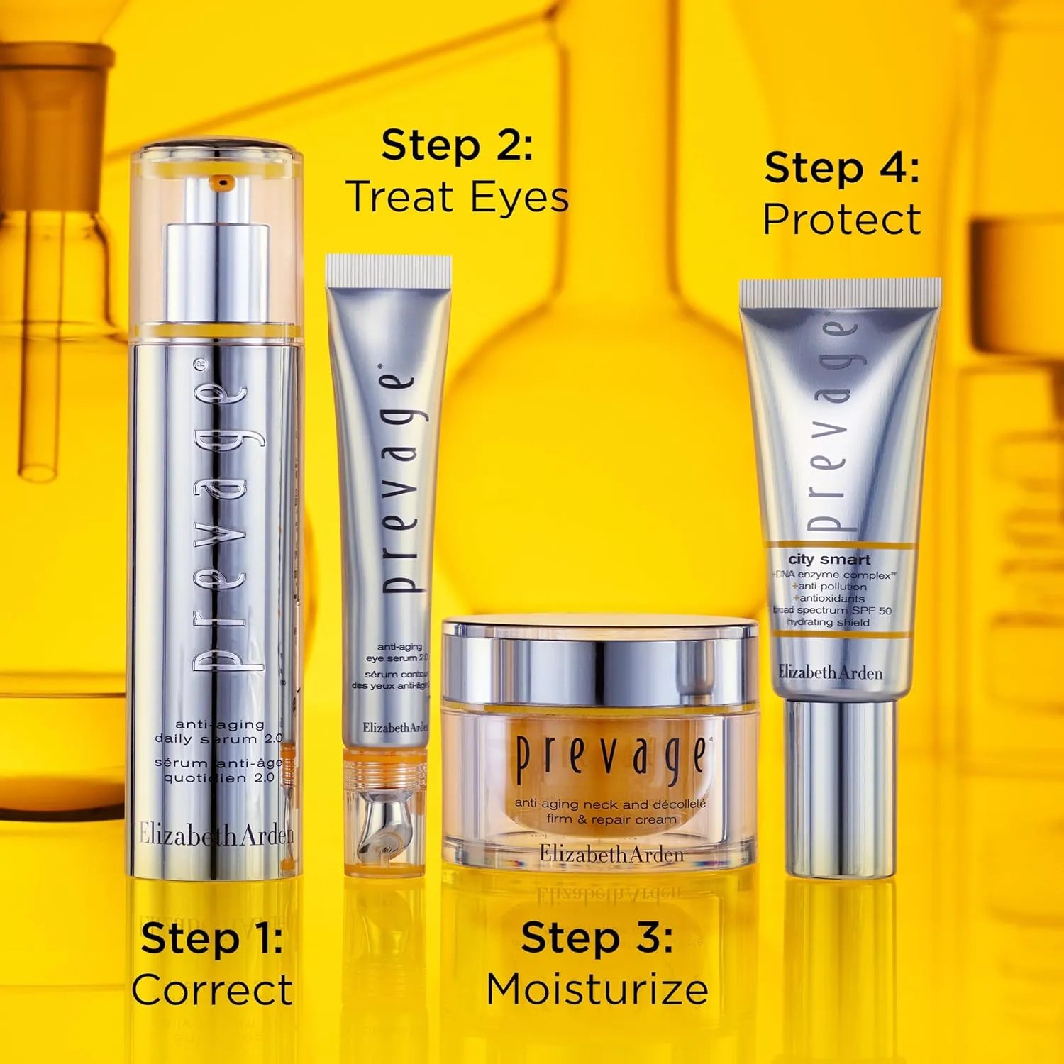 Elizabeth Arden PREVAGE Anti-Aging Face Serum 2.0 for Women, Brightening & Dark Spot Correcting Skincare, With Antioxidant Idebenone Technology