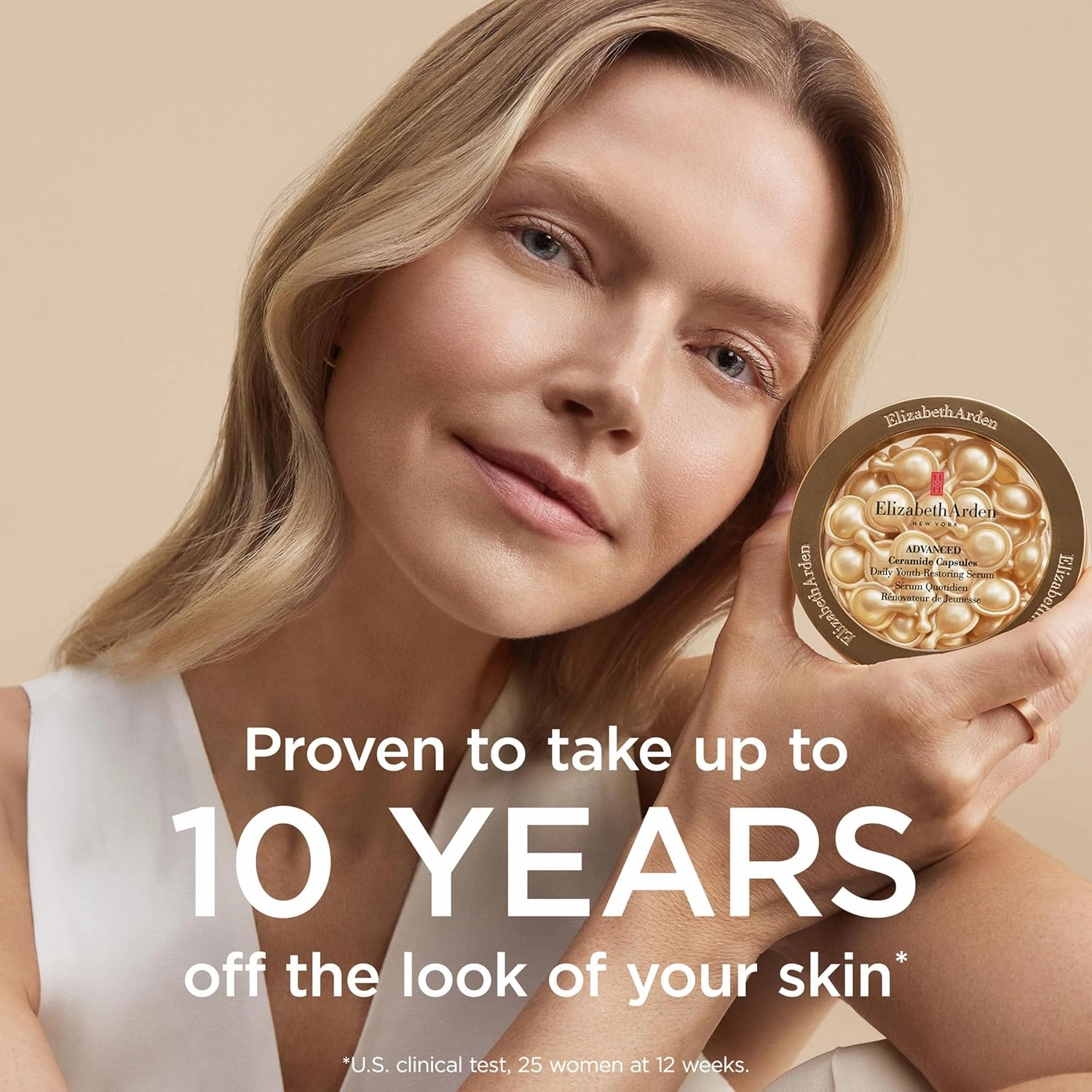 Elizabeth Arden Advanced Ceramide Face Serum Capsules, Anti-Aging Skincare, Fragrance-Free Hydrating Formula for Radiant, Firm Skin, Nourishing and Strengthening